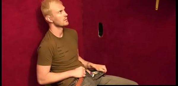  Gay hardcore gloryhole sex porn and nasty gay handjob 25